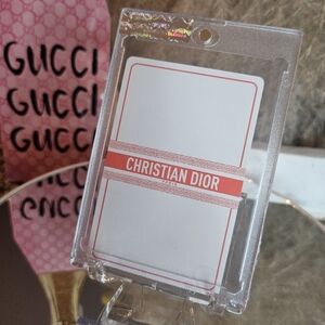 Christian Dior Jack of ❤️ Collectible Playing Card in protective case.